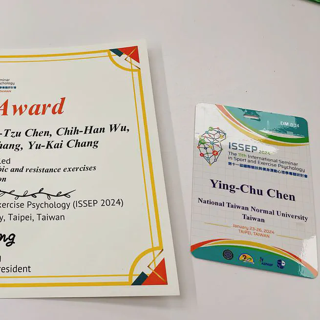 2024, 11th International Seminar in Sports and Exercise Psychology in Taiwan 